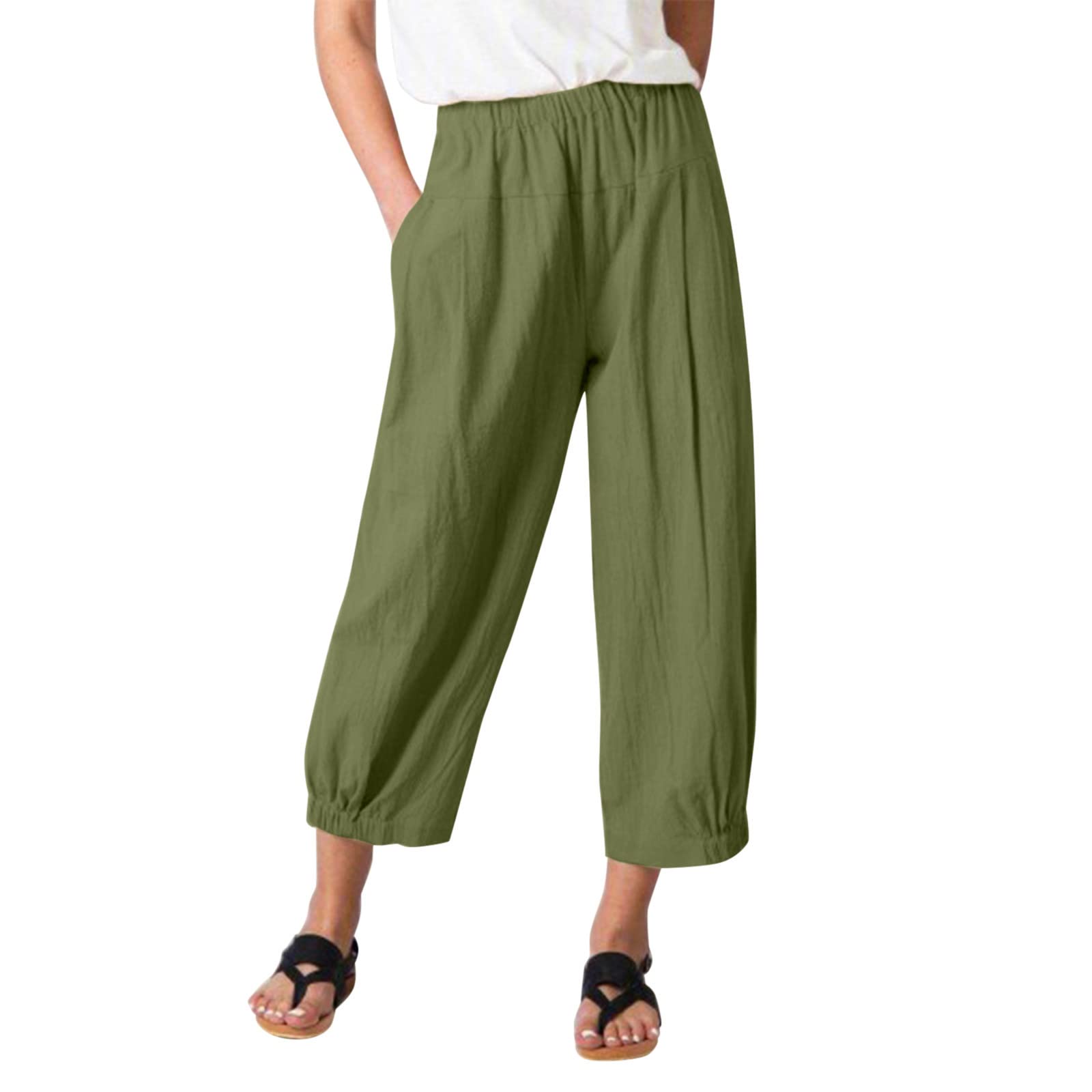 Pantalone Corto Pinocchietto Aderente ABILIO | Cotone Elasticizzato | Taglie Da S A XL (40-46) - 2