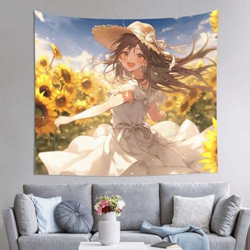 Tapiz con estampado de girasoles You Are My Sunshine, llena de optimismo y luz tu hogar 1