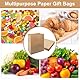 50stück PapiertüTen Groß, 33 x 24 x 14cm braunPapiertüTen PapiertüTen Braun BrottüTen Kraftpapier TüTen Kann zum Aufbewahren von Süßigkeiten, Nüssen, Brot, Gemüse usw. verwendet werden