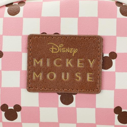 Disney Mickey Ears 11.5 Pink & White Checkered Mini Backpack2