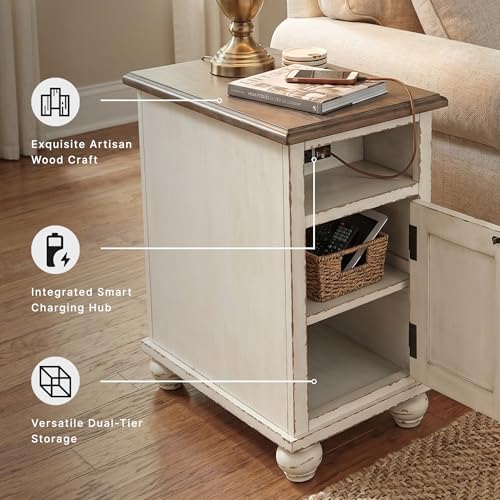Image of Signature Design by Ashley Chairside End Table with Charging Station
