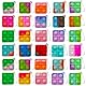 COYUN 30 Stück Pop Push It Fidget Toy, Mini Squeeze It Fidget Toys, Mini Silicone Keychain Toys, Poppet Bubble Toys aus Silikon, Spielzeug mit Schlüsselbund for ADHS Squeeze Toys