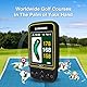 CANMORE HG500 Golf GPS – Extra großes, gut ablesbares Farbdisplay, vorinstallierte 41.000 Golfplätze weltweite Form des Grüns und des Fairways (schwarz)
