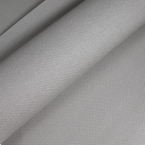 Image of KCS 4 pc of 12 inch x 18 inch 14CT Counted Cotton Aida Cloth Cross Stitch Fabric (Medium Grey)
