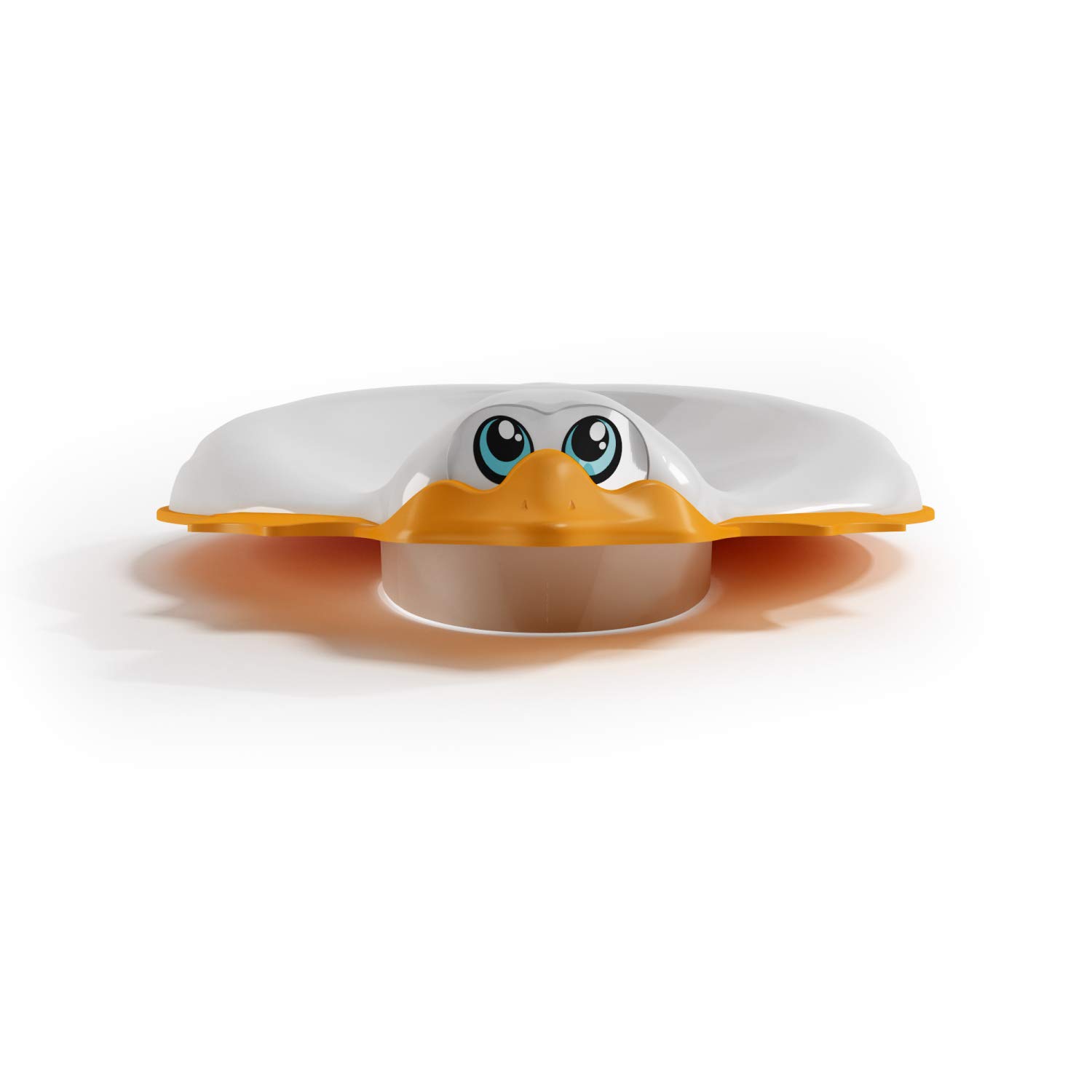 OKBABY Ducka - Riduttore per WC con Bordo Antiscivolo - Bianco, 0.36 kilograms, 1 unità, 1