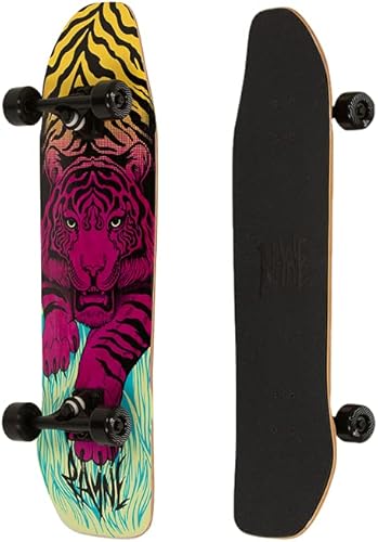 Rayne Longboards Tiger - Patineta Cruiser de 32 pulgadas, multicolor