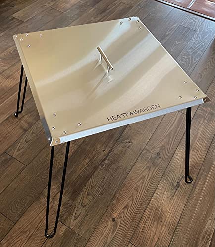 Heat Warden Camping Heat Deflector is Made in USA of 304 Stainless Steel. The Best for high Heat. Keeps You Warm and Protects awnings on Campers and RVs. Foldable. Dont Fall for Foreign KNOCKOFFS.