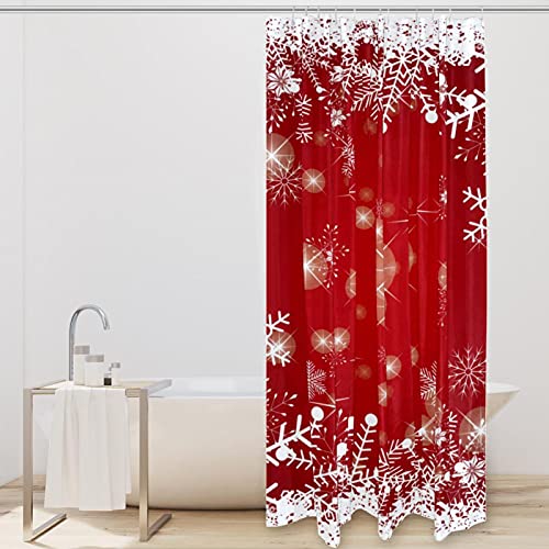 Rideau de douche imperméable Snowy en textile premium 183x183cm