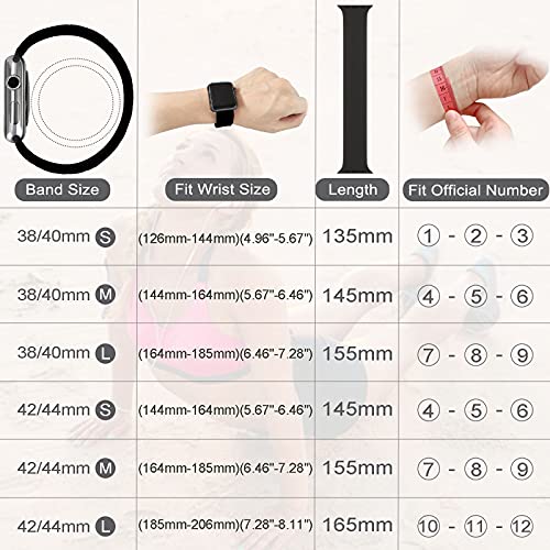 ایگرد | قیمت و خرید FnKer Braided Solo Loop Compatible with Apple Watch  Bands 44mm/40mm SE/Series 6 Strap, Stretchable Silicone Elastics Compatible  with iWatch Series 5/4/3/2/1 38mm 42mm