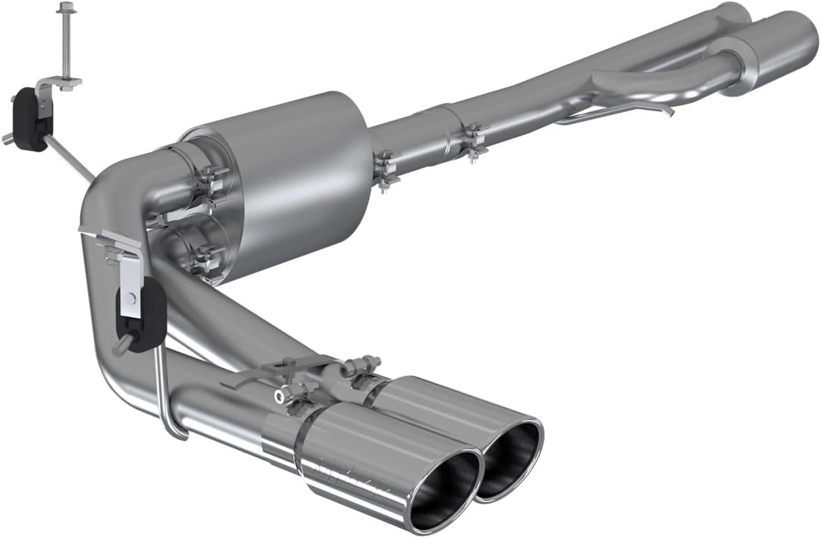 MBRP S5092AL Exhaust System 3" Cat Back, Pre-Axle Dual Side Exit, Aluminized Steel