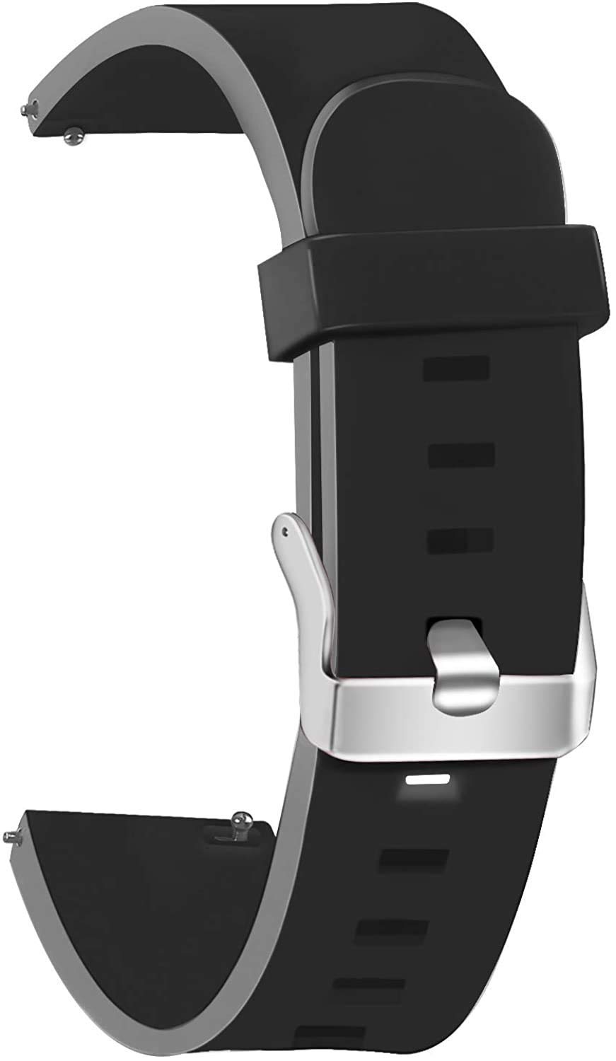 LUBA® 22mm Black Watch Band - Soft Silicone Quick Release Straps - Stainless Steel Buckle (B08X63S4Q1) Amazon Price History, Amazon Price Tracker