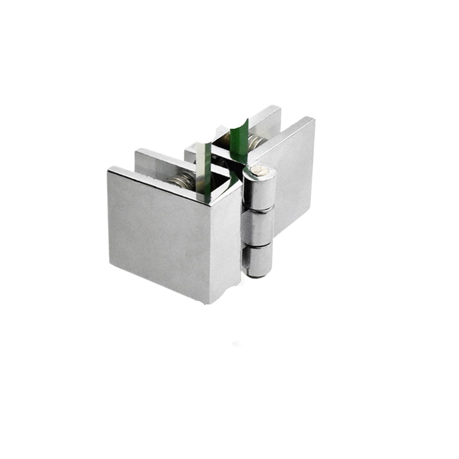 Cnyuon 90 Degrees 4 Pcs Bilateral Clip Home Easy Install Glass Clamp Zinc Practical Cabinet Door Hinge Bathroom Furniture Cupboard For Glass Door(90 Degrees)