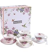 London Boutique Teekanne 700 Ml – Mit Edelstahlsieb, Für Losen Tee, Porzellan In Schwarz-weiß