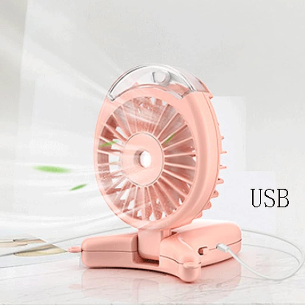 Portable Desk/Neck/Handheld Fan,Portable Mini Fan,USB Cooling Fan,Desk Fan for Bedroom/Home,Handheld/Neck Fan for Outdoor High Wind (Color : Green)