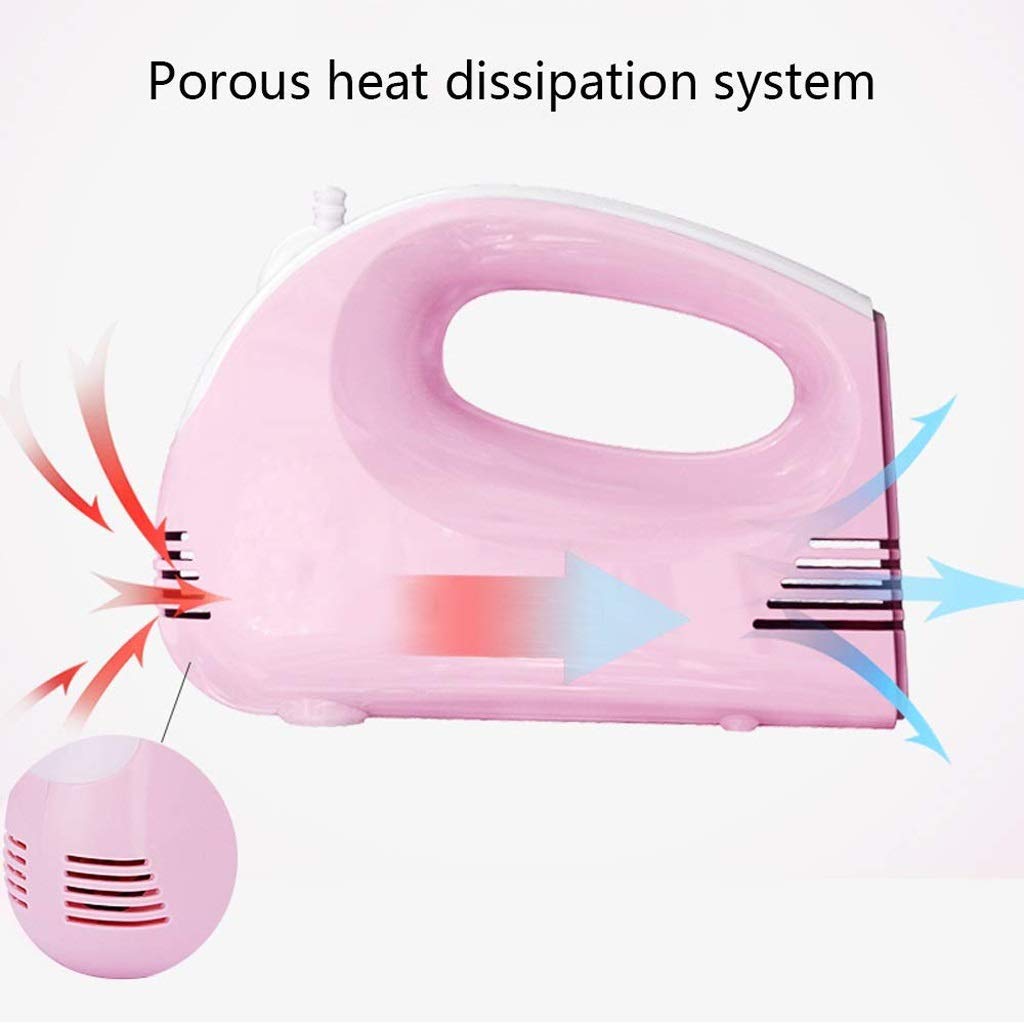 Frusta Rosa, frullino per Le Uova Elettrico a Mano Frusta frullatore per Panna velocità Strumenti per Torte da Forno per sbattere l'uovo