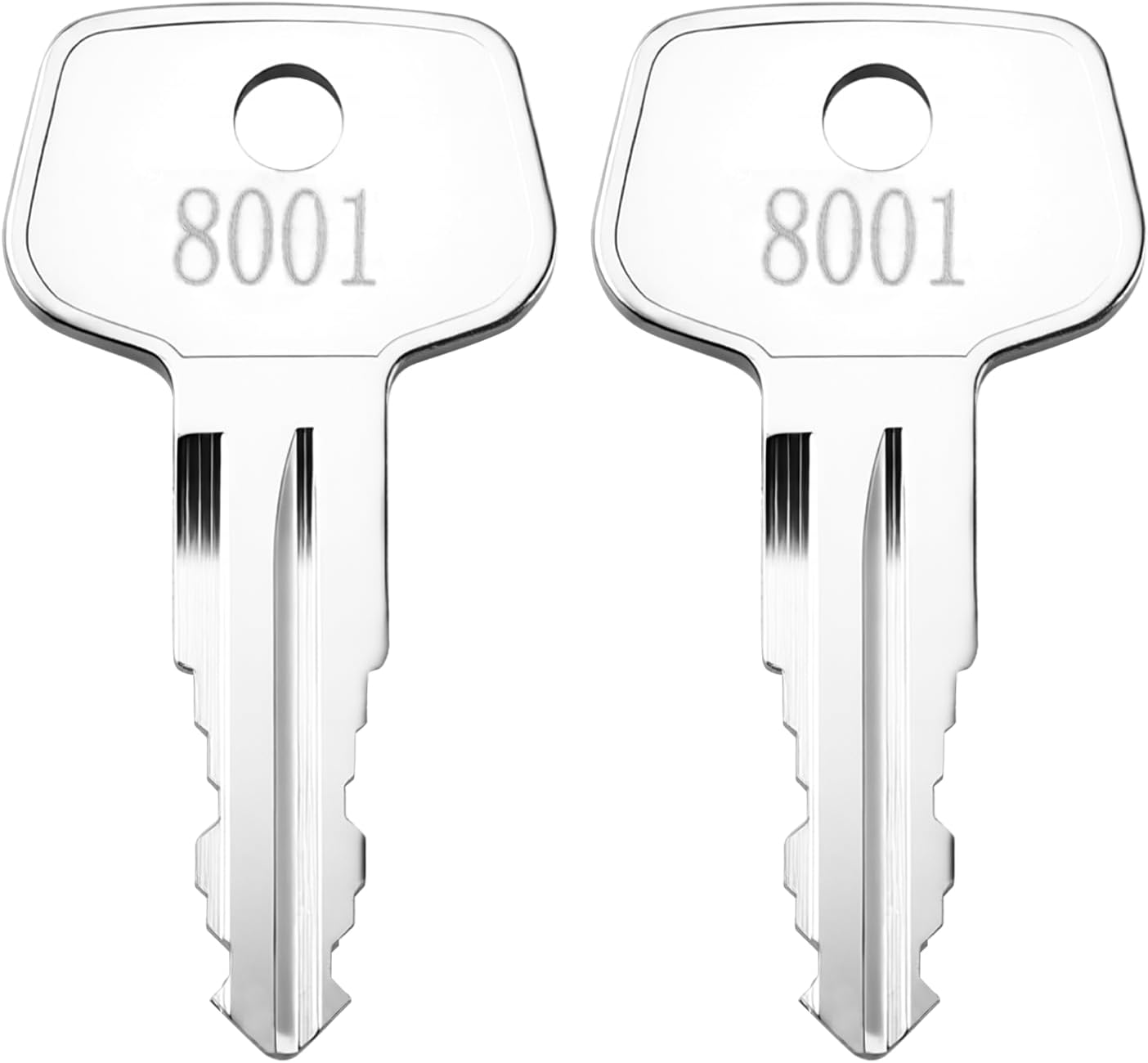 8001 Toolbox keys for Sears, Kobalt, Husky, Precision Cut Tool Box keys Replacement - 2 Pcs