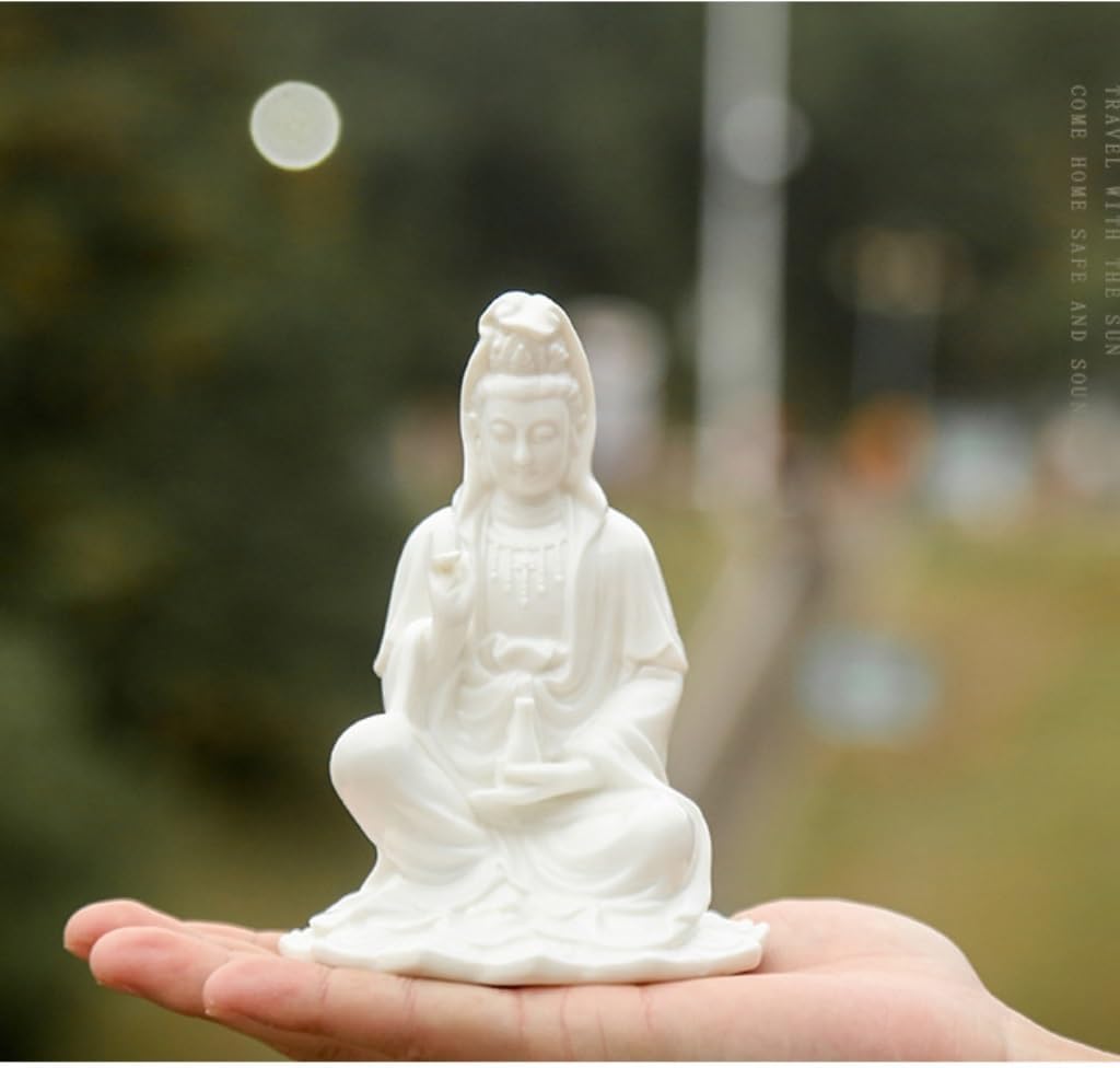 観音菩薩 販売 置物 陶器 九谷焼 観音菩薩像 置物 九谷焼 九谷八幡宮銘