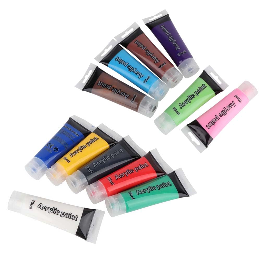 12-Farben-Röhrenfarben-Acrylfarben-Set zum Malen von Künstlerbedarf