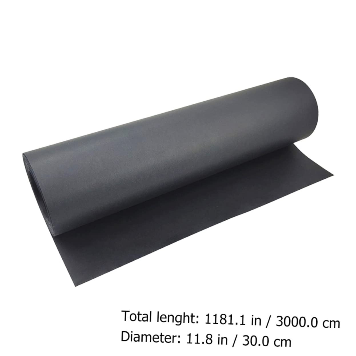 Lurrose Geschenkpapier Rolle Schwarz Kraftpapier Rolle für Geschenkverpackung Dekoratives Geschenkpapier für Bastelblumen