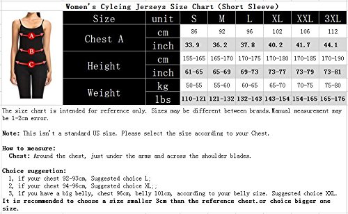 Weimostar Fashion Women's Cycling Jersey Breathable Comfortable Quick Dry Pink XL