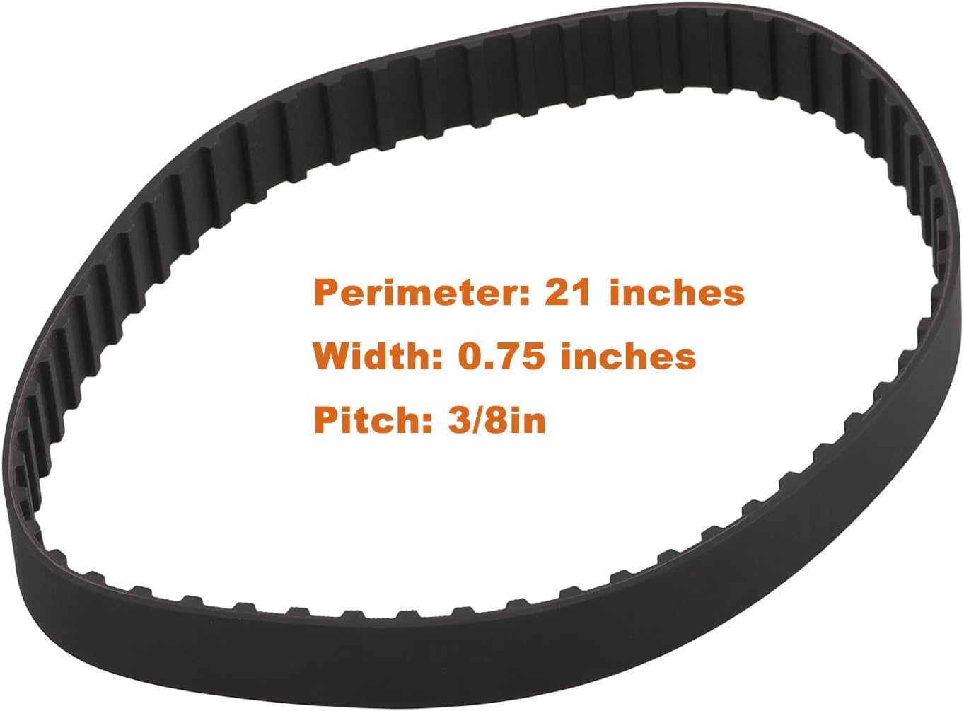 2pcs 210L075G Timing Belt 21 Inch Length 0.75 Inch Width 3/8 In Pitch for Equitment