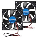 ACEIRMC 2pcs 9225 92mm x 92mm x 25mm 2Pin DC 12V 2Pin Computer Fan High Speed Muffin Fan Cooling Fan for 3D Printer Computer Case DIY Cooling Ventilation Projects (12V 2pin)