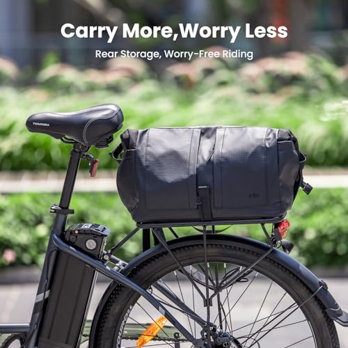 B1 City Electric Bike, Removable Battery of Autonomy, 26 Inch E-Bike Front Suspension, Battery for Maximum Load, 15/20/25 KM/H, 120 kg Maximum Load, Green-Grey