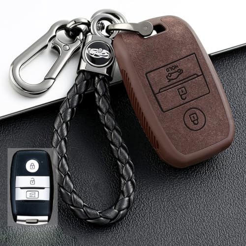 Étui cuir TPU clé Kia de voiture haute finition Soul