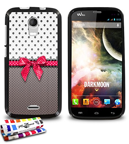 Coque souple Ultra-Slim WIKO DARKMOON au motif exclusif [Pin up rose] [Noire] de MUZZANO + STYLET et CHIFFON MUZZANO® OFFERTS - La Protection Anti-rayure ULTIME, ELEGANTE ET DURABLE pour votre WIKO DARKMOON