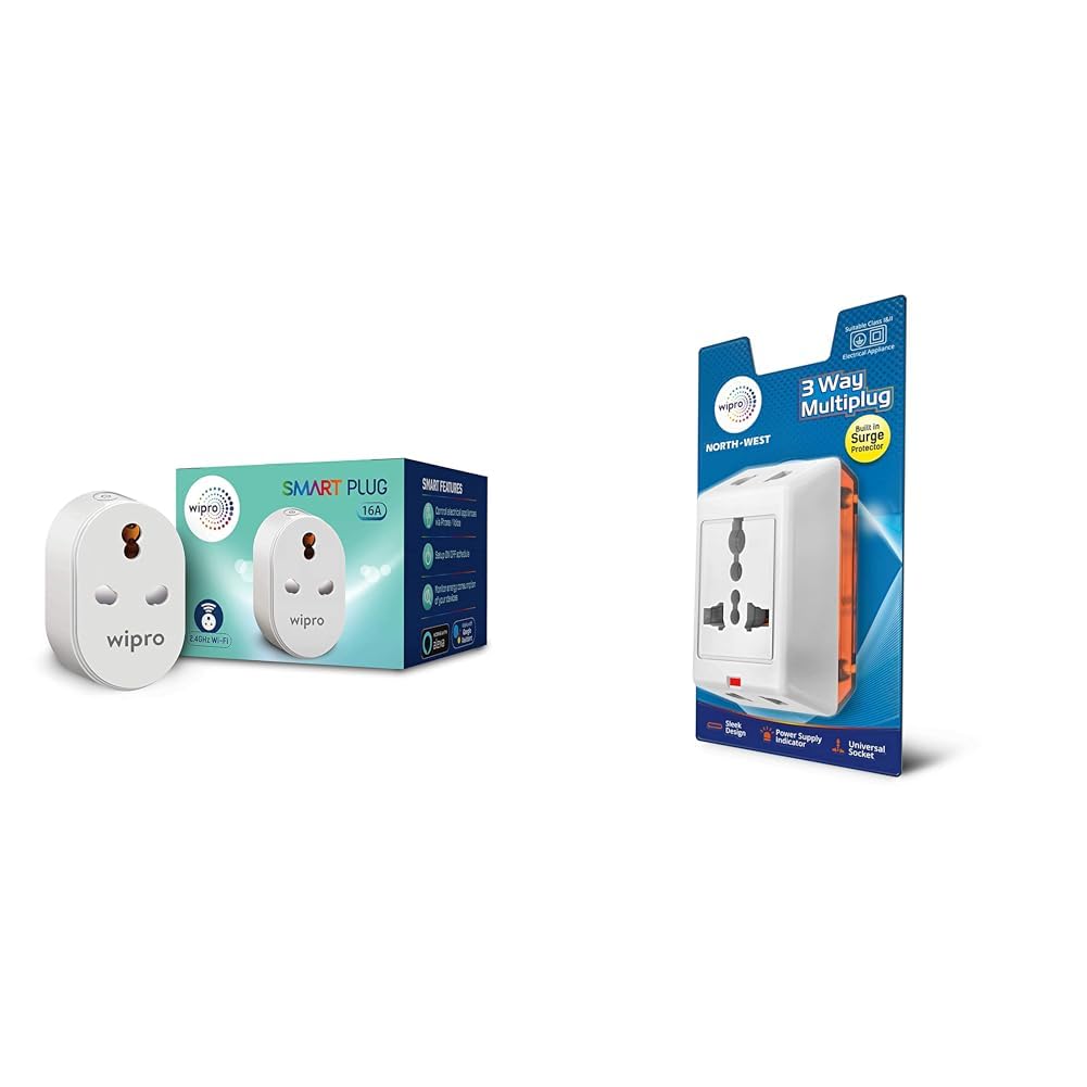Wipro 16A Wi-Fi Smart Plug with Energy Monitoring- Suitable for Large Appliances like Geysers, Micro-image-8