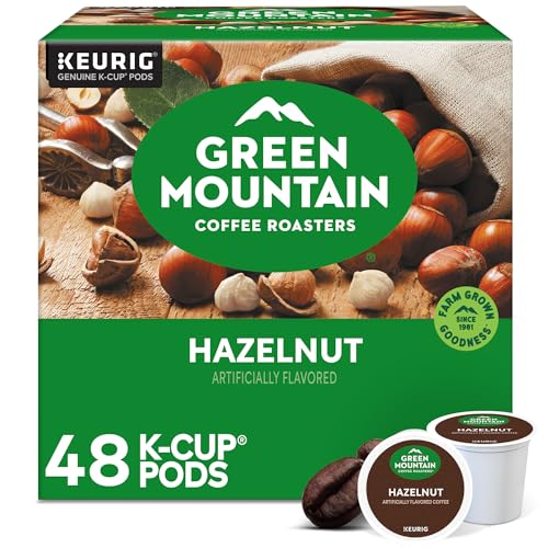 Green Mountain Coffee Roasters Hazelnut Coffee, Keurig Single Serve K-Cup Pods, Light Roast, 48 Count