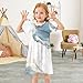 ALAZA Little Girl Dresses Short Sleeve Toddler Girls Dress Clothes Marble Nordic Style Fashion 2T