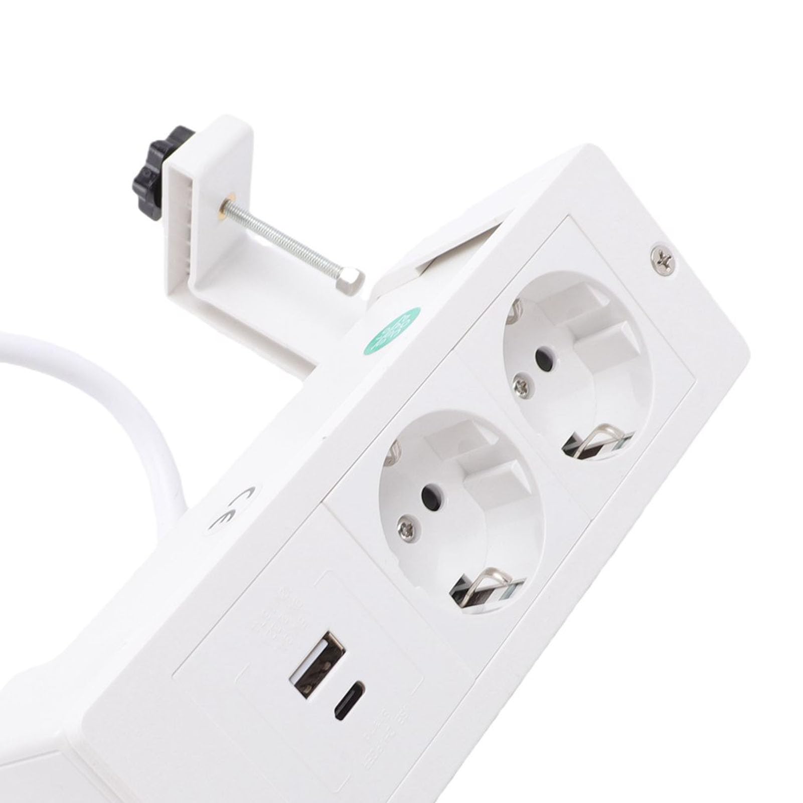 Cosiki Presa Multipla da Scrivania, Design a Morsetto, 16A, per Ufficio