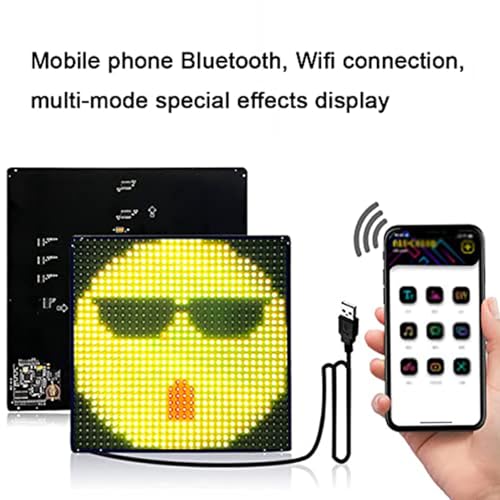 Panel de matriz LED flexible personalizable por App para animaciones DIY 5