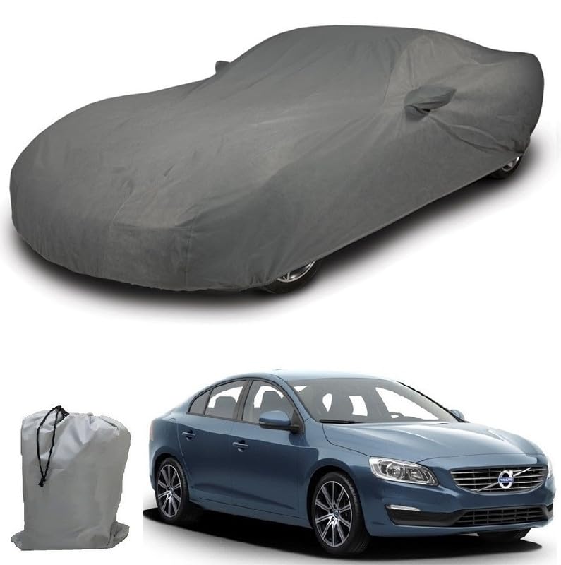 Image of ARCUATE Triple Layer Custom fit Car Body Cover for Volvo S60 |Top Layer Dustrproof | Middle Layer Waterproof | Bottom Layer Scratch Protection | Outdoor Indoor Fabric
