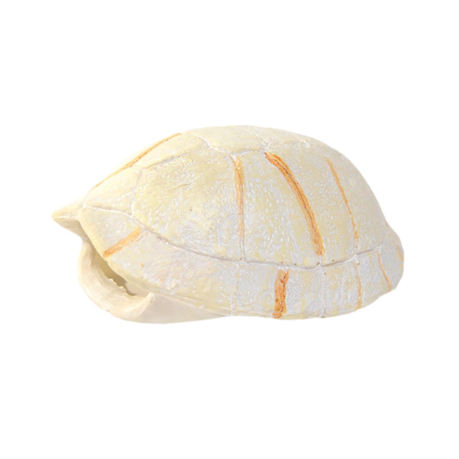 Generic Aquarium Hideout Reptile House Resin Sculpture Betta Hideout Ornament Reptiles Decor for Gecko Turtle Cichlid Pond Chameleon, Turtle Shape