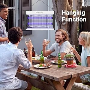 Electric Bug Zapper, 3200V Mosquito Zapper Indoor Outdoor, Electric Fly Zapper with Removable Tray, USB Charging Flying Insect Killer, Mosquito Repellent for Outdoor Living Room Kitchen Courtyard