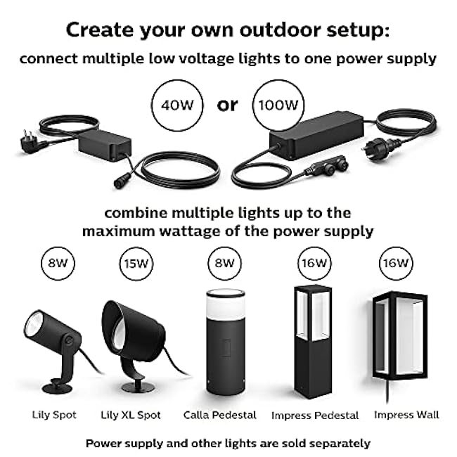 Philips Hue Calla Smart Pathway Light White & Color Ambiance 1 Pack