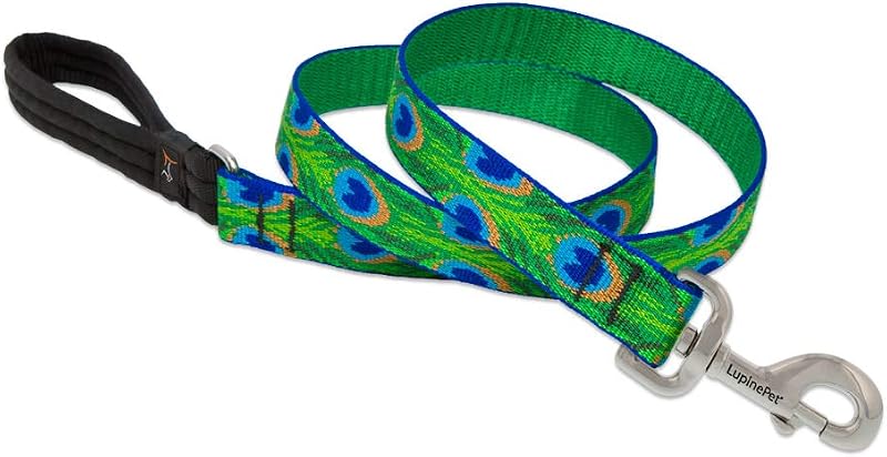Guia para Cães LupinePet Originals Tail Feathers com Alça Acolchoada, 1" x 1,27 m