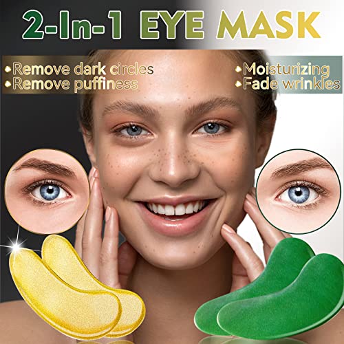 Dorpetly Under Eye Mask(32 Pairs), Two-In-One Under Eye Patches For Dark Circles And Puffiness, Hydrating Skin, Remove Wrinkles And Eye Bags, Collagen Eye Gel Pads Beauty And Personal Skin Care #TOP1