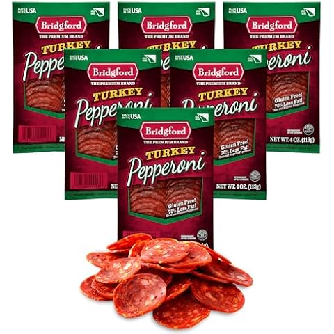 Bridgford Turkey Pepperoni 4 oz Pack of 6 Cover