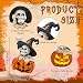 CFFOWNUG Skeleton Halloween Indoor Decoration: 6.1'' Witch Hat Skeleton Ornament with Solar Pumpkin for Home Fireplace Office Party Perfect Figurine Gift for Gothic Lovers