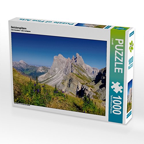 CALVENDO Puzzle 'Geisler Gruppe – Raschötzalpe', 1000 Teile, 64x48 Cm – Dolomiten-Foto-Puzzle