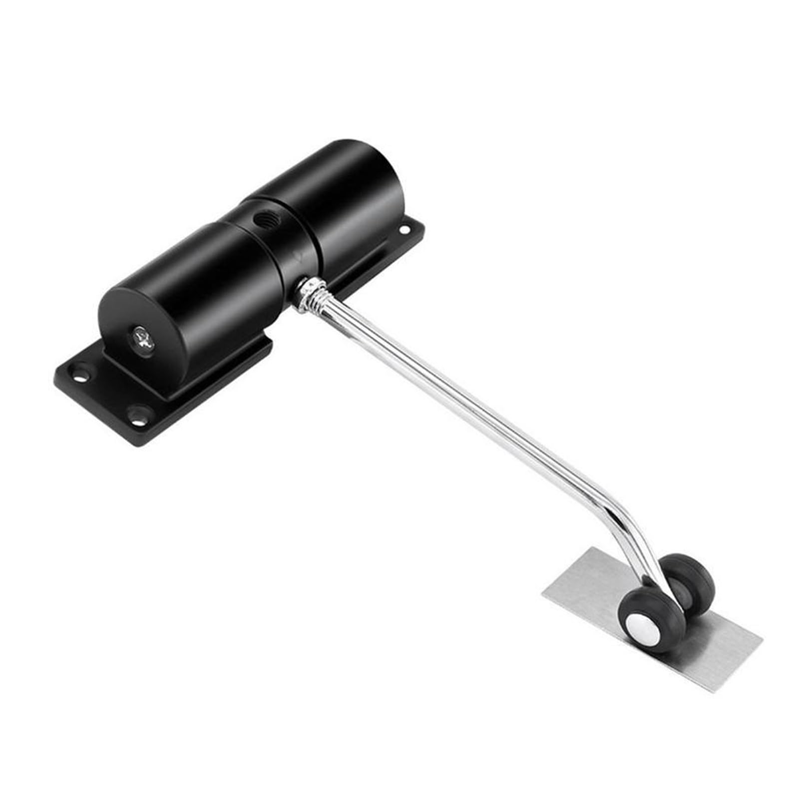 Xhenjuan Black Automatic Door Closers,Door Spring, Door Closer Hydraulic Invisible Household Buffer Spring Buffer Simple Return Hidden Closing Device Door Closer Automatic Silent Closing Door Opener ( Color :