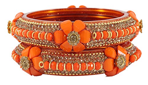 Image of NMII Viral Multi Colour Glass Bangles with Golden Ghungroo Charms & Stone Work For Women & Girls | Fancy Designer Glass Bangle | Traditional Chudi | Kanch Ki Churi | Stylish Ghungroo Bangle For Women
