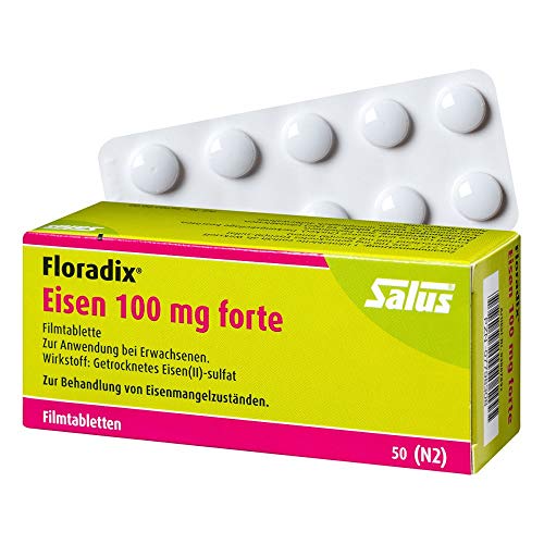 FLORADIX Eisen 100 mg forte Filmtabletten 50 St Filmtabletten