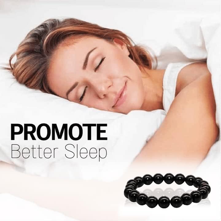 Miniatura 4 de ZXCVB Tobillera negra antihinchazón para adelgazar obsidiana