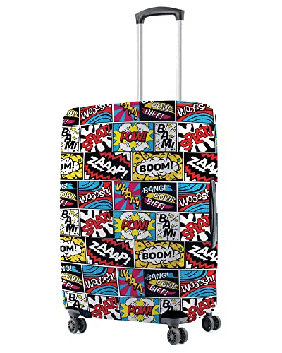 Image of Nasher Miles Polyester 55 (20 Inch) Small Protective Luggage Cover - Boom Design