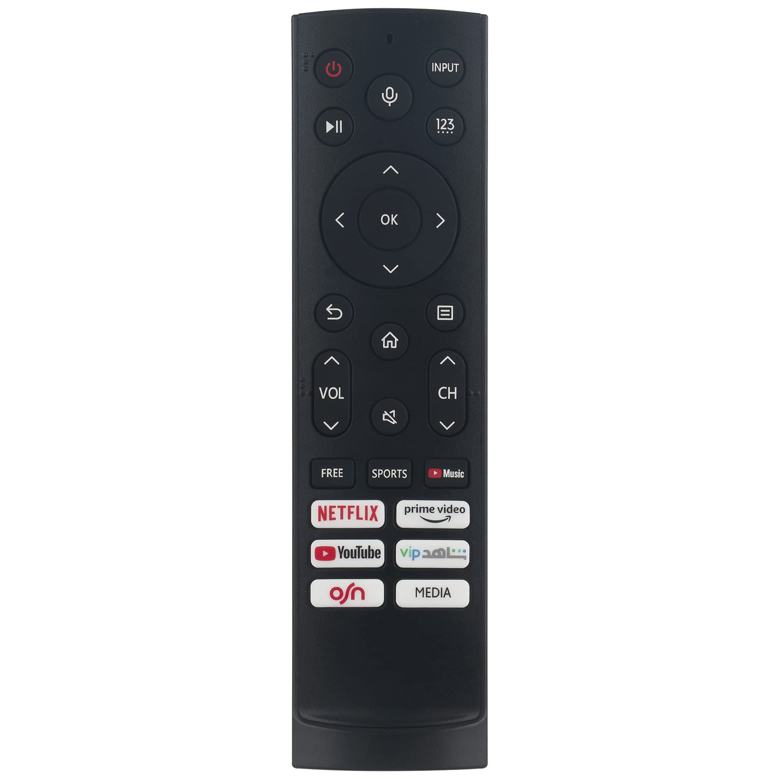 Telecomando Universale ERF3F90H Per TV Hisense - Sostituisce Modelli ERF3A80, ERF3B80H, 43A60GEVS E Compatibili