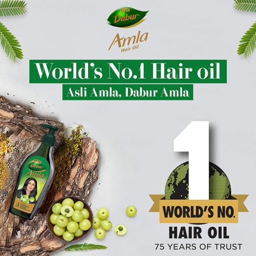 Dabur Amla Hair Oil 550ml x 2 - Image 3